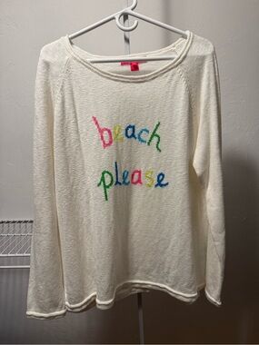 Lilly Pulitzer Beach Please sweater XXL